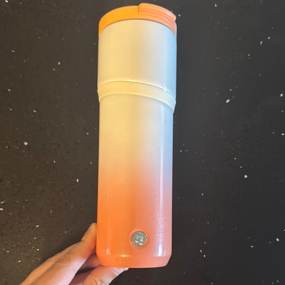 Starbucks Gradient Orange and White Tumbler